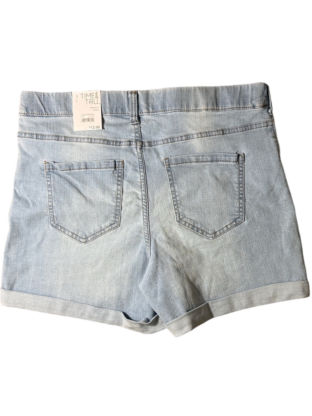 Time and Tru Light Blue Denim Cuffed Jean Shorts SKU1535 - Picture 5 of 12